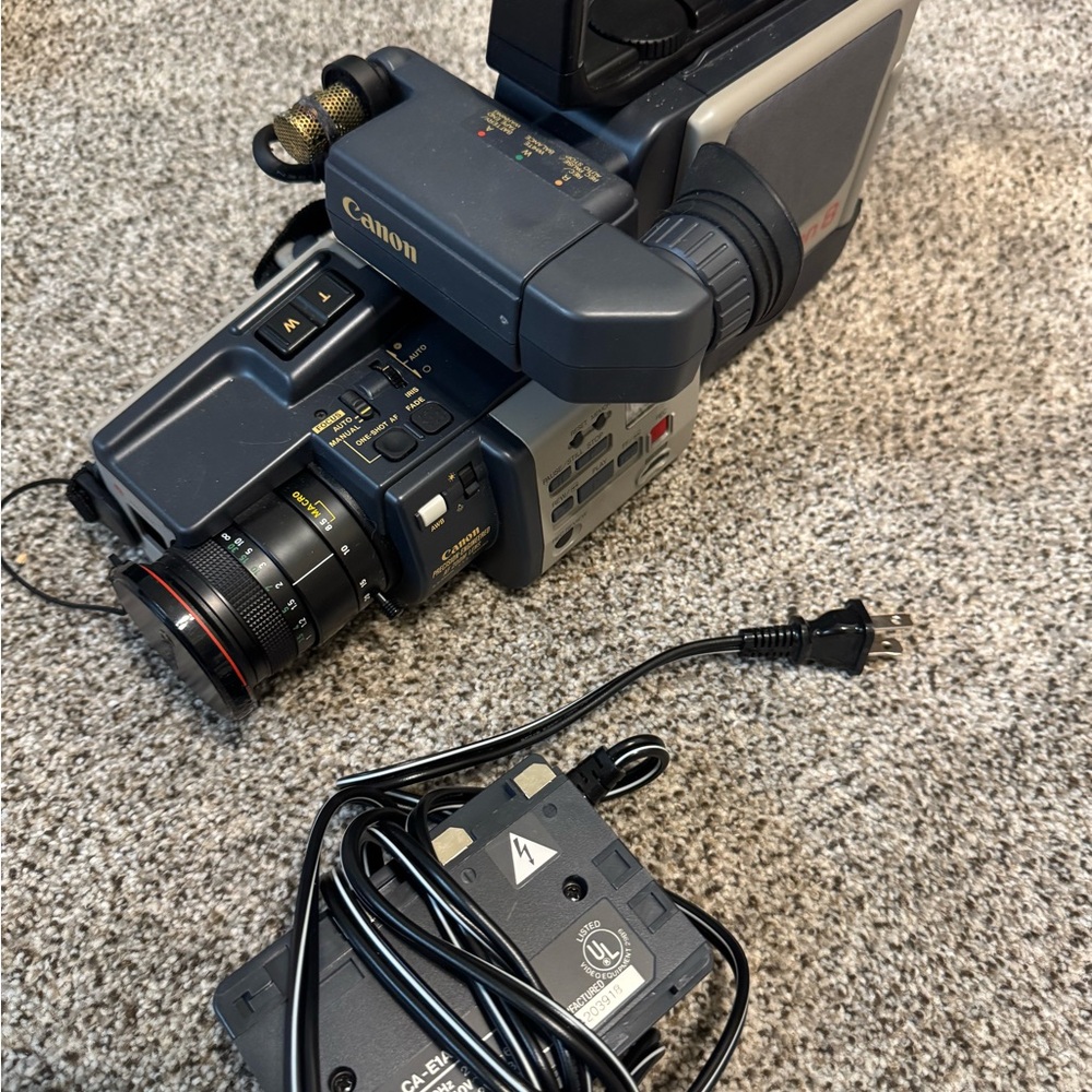 Canon Vintage Camcorder - Black and Gray